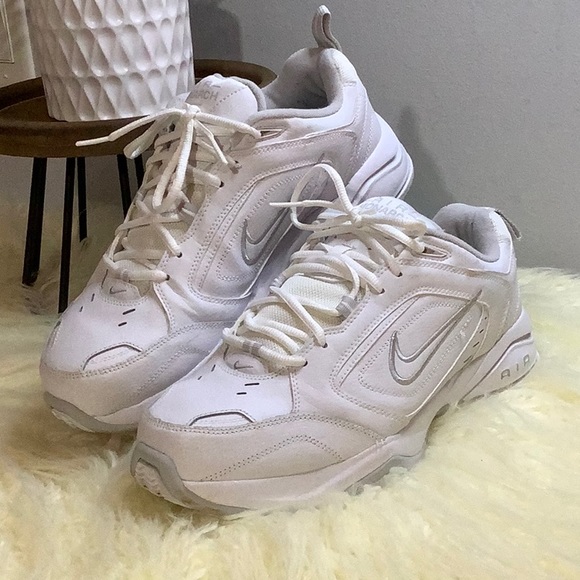 Nike Air Monach Size 11 White Grey - Picture 1 of 9